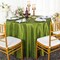 120 Inch Round Seamless Crushed Taffeta Tablecloth Elegant Luxury Event Linen